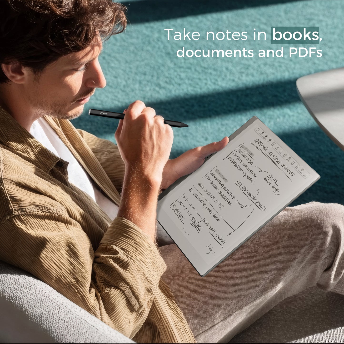 X 10.65" E Ink Paper Tablet | 8GB+128GB Ultra-Thin Flexible Screen ePaper Notebook with Stylus Pen | 2-in-1 ePaper Tablet & eBook Reader | Long Battery Life for Meetings, Study & Reading