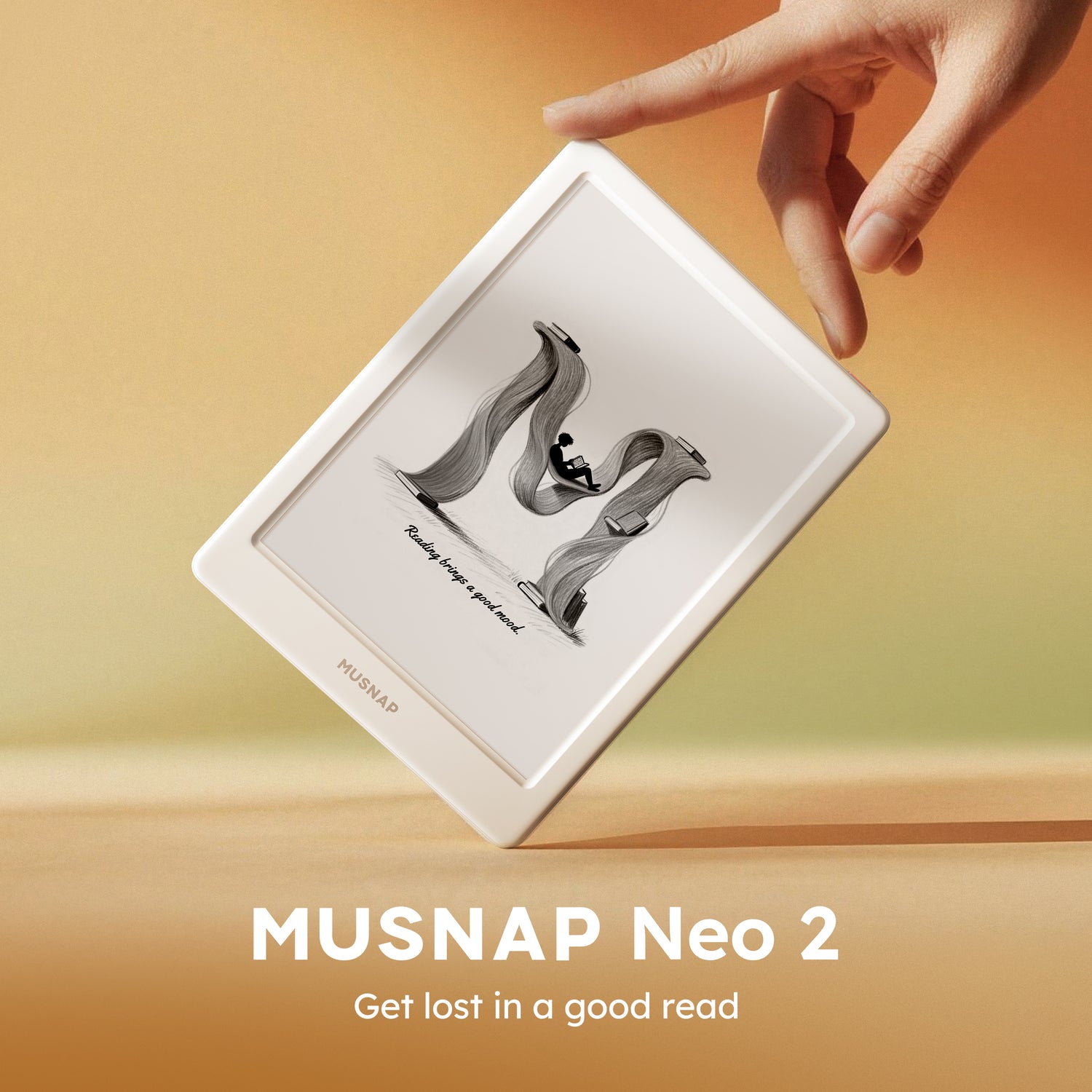 Neo 2 64GB+4GB eBook Reader Supports 3rd-Party apps, 6”E Ink ePaper eReader B/W Digital Paper, Long Battery Life for Reading