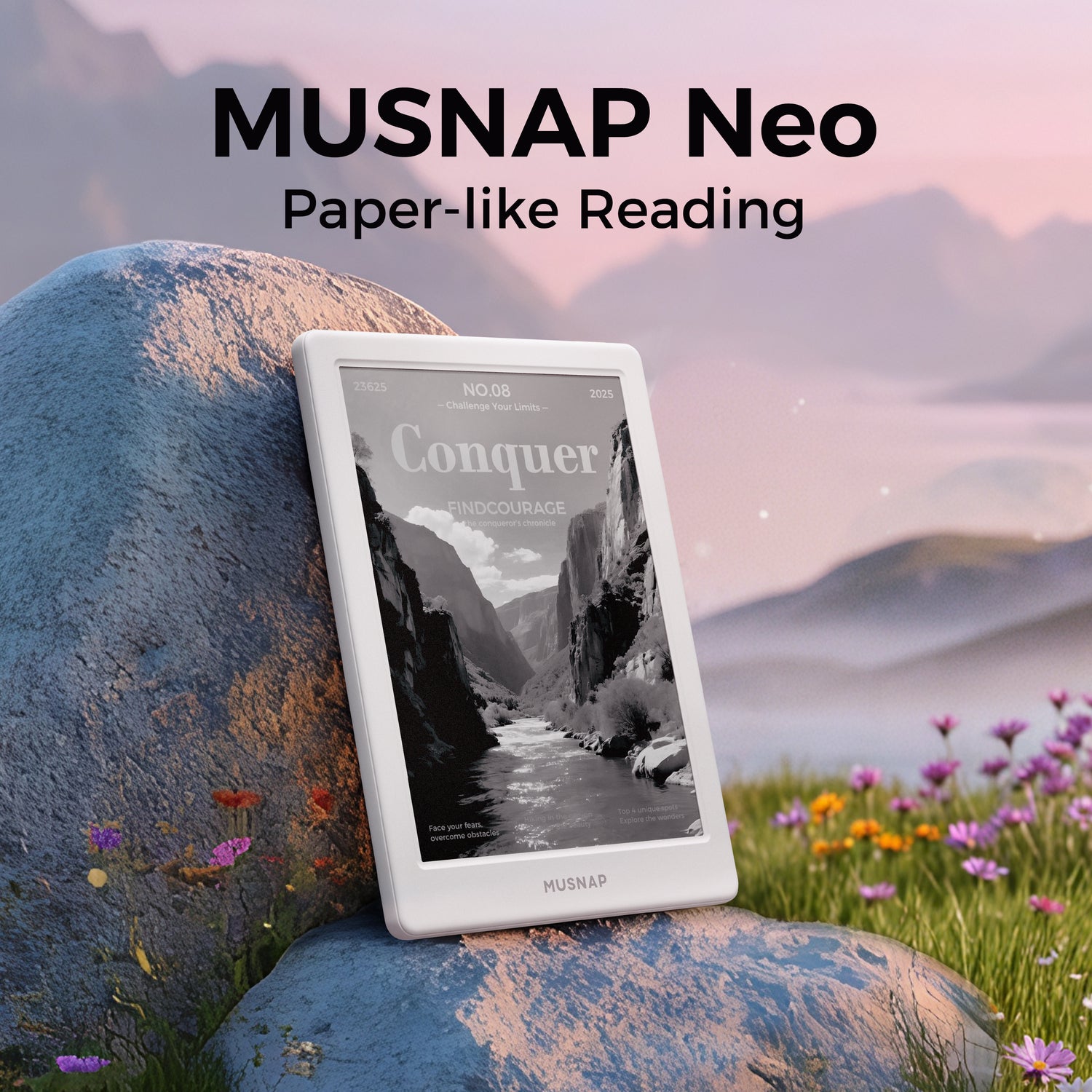 Neo 64GB+2GB eBook Reader Supports 3rd-Party apps, 6”E Ink ePaper eReader B/W Digital Paper, Long Battery Life for Reading